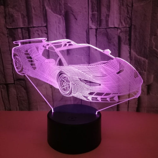 Lampe 3D Voiture de Sport | Racing LED | Premium