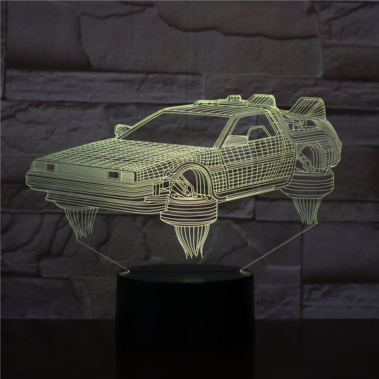 3D Futuristic Car Lamp | LED Multicolor | Remote Control