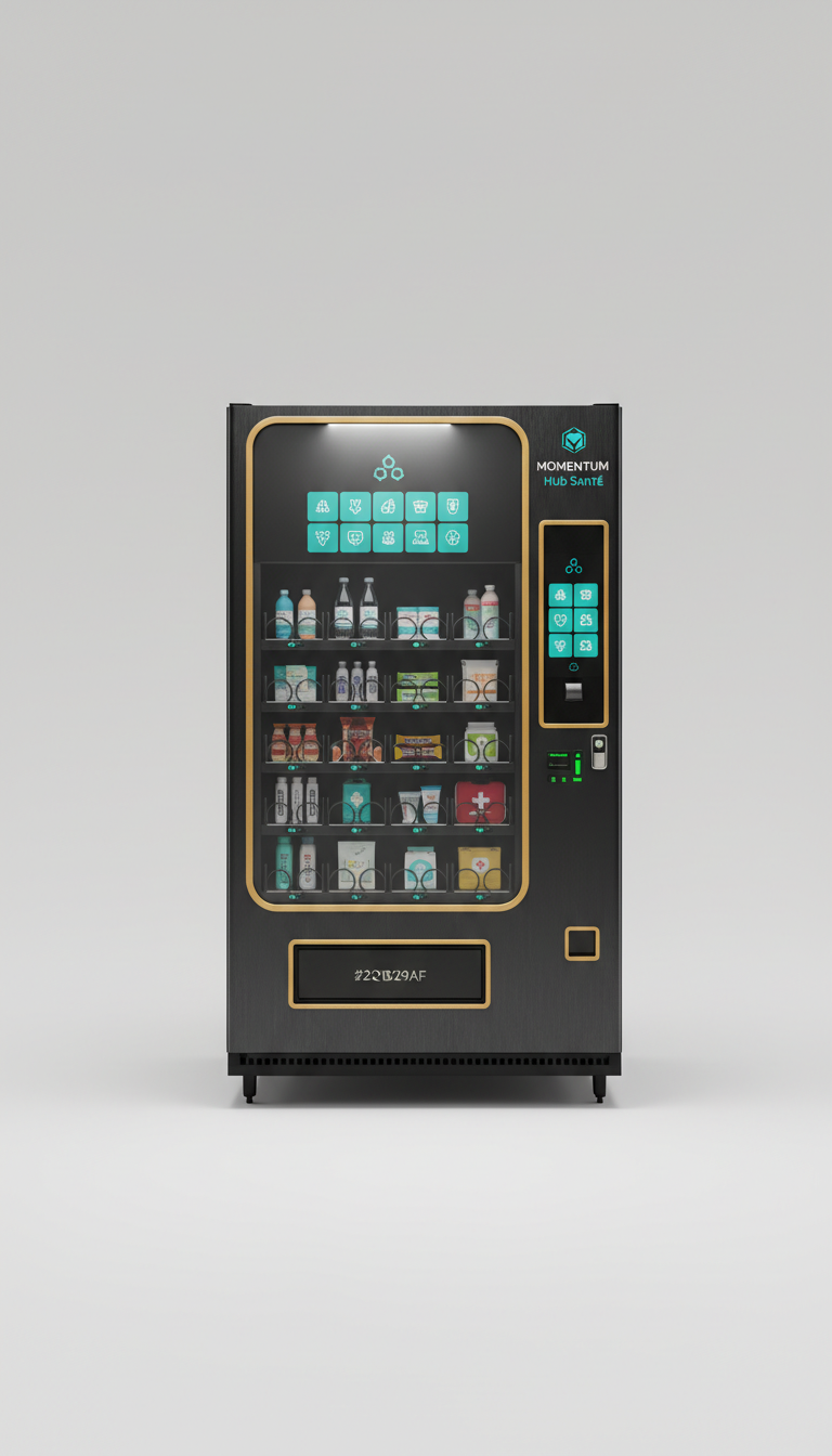 Vending machine with healthy assortment