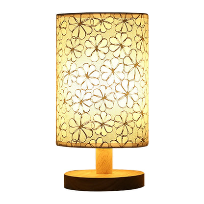 Wooden Bedside Lamp with USB Charging - Modern Night Light for Bedroom