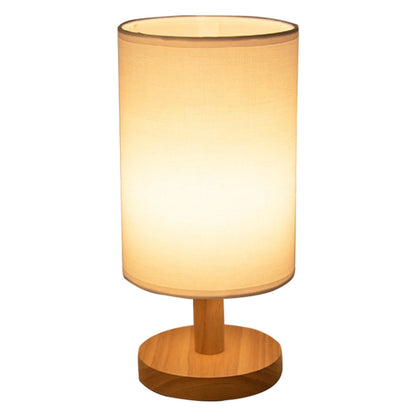 Wooden Bedside Lamp with USB Charging - Modern Night Light for Bedroom