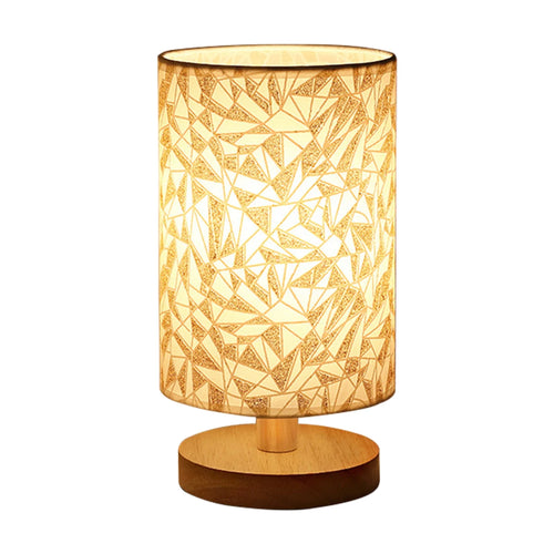 Wooden Bedside Lamp with USB Charging - Modern Night Light for Bedroom