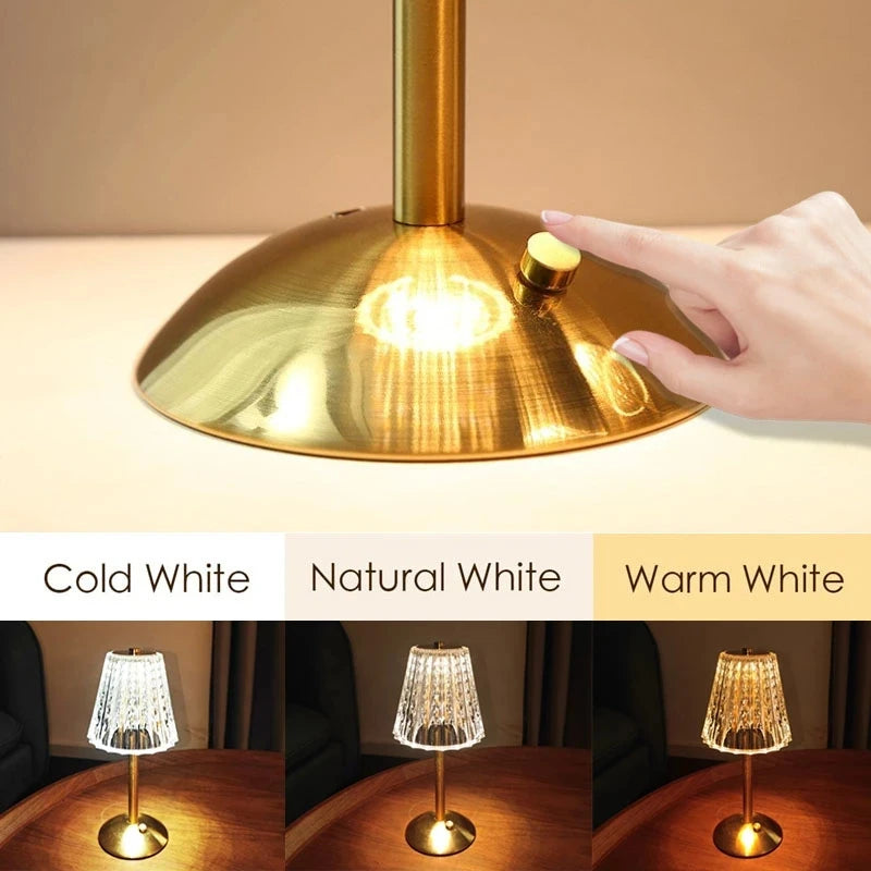 Rechargeable Touch Bar Table Lamp - Wireless Portable LED Desk Light