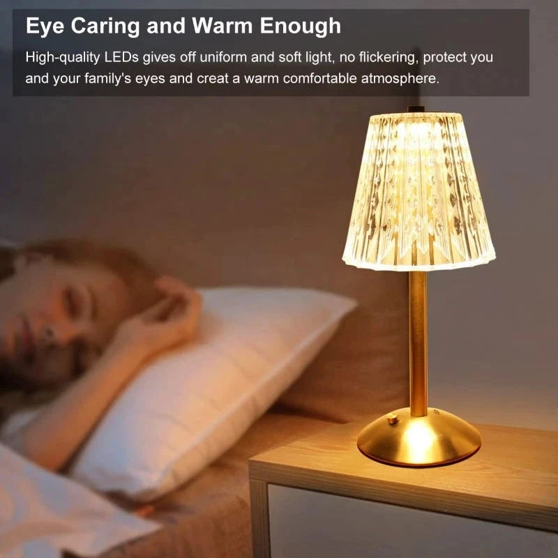 Rechargeable Touch Bar Table Lamp - Wireless Portable LED Desk Light