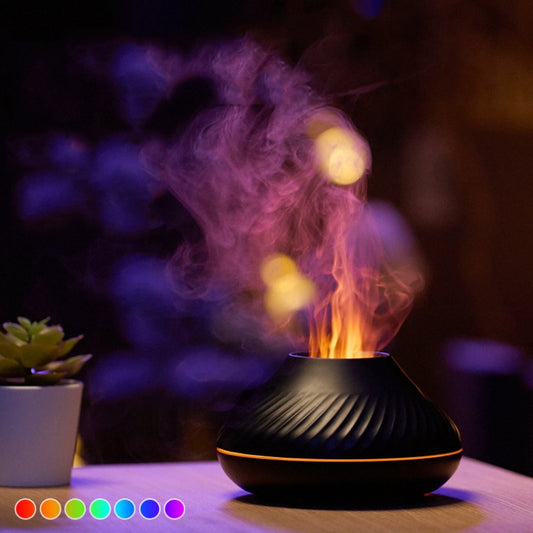 Volcanic Flame Aroma Air Diffuser with Bright Color Night
