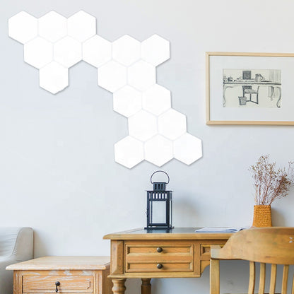 Lámpara hexagonal táctil para decoración de pared 