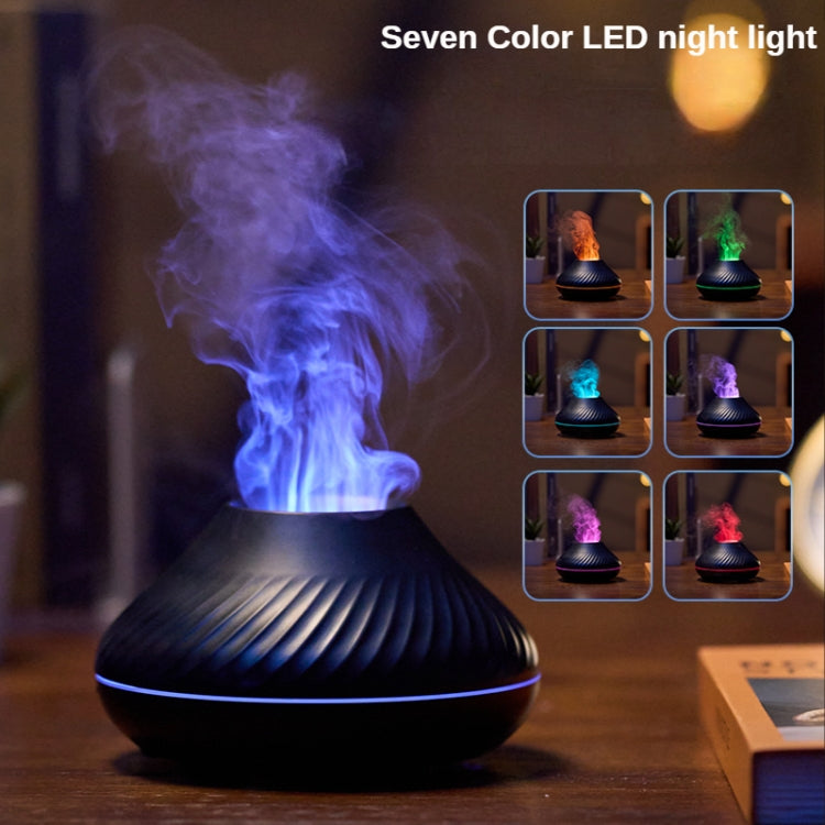 Difusor de aire con aroma a llama volcánica y colores brillantes de noche